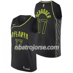 Män Atlanta Hawks Tröja Dennis Schroder 17 Nike City Edition Swingman